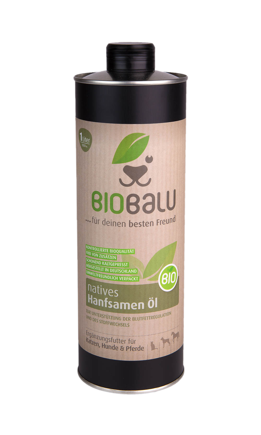 Biobalu Bio Hanföl Ergänzungsfutter - 1000 ml