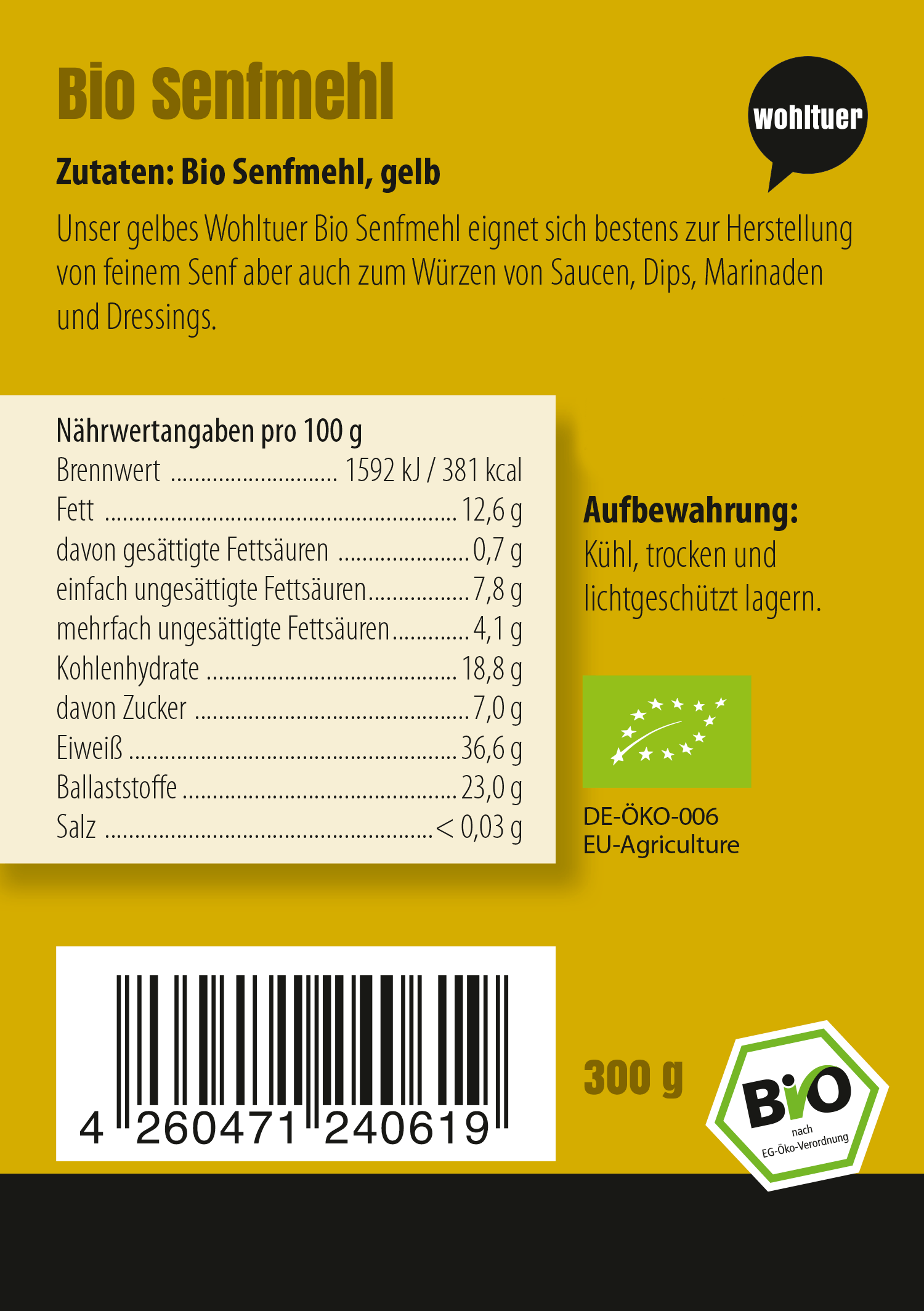 Bio Senfmehl 300g
