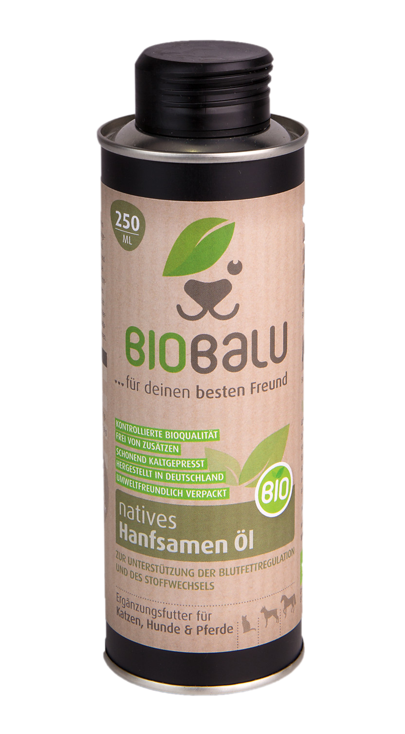 Biobalu Bio Hanföl Ergänzungsfutter 250 ml