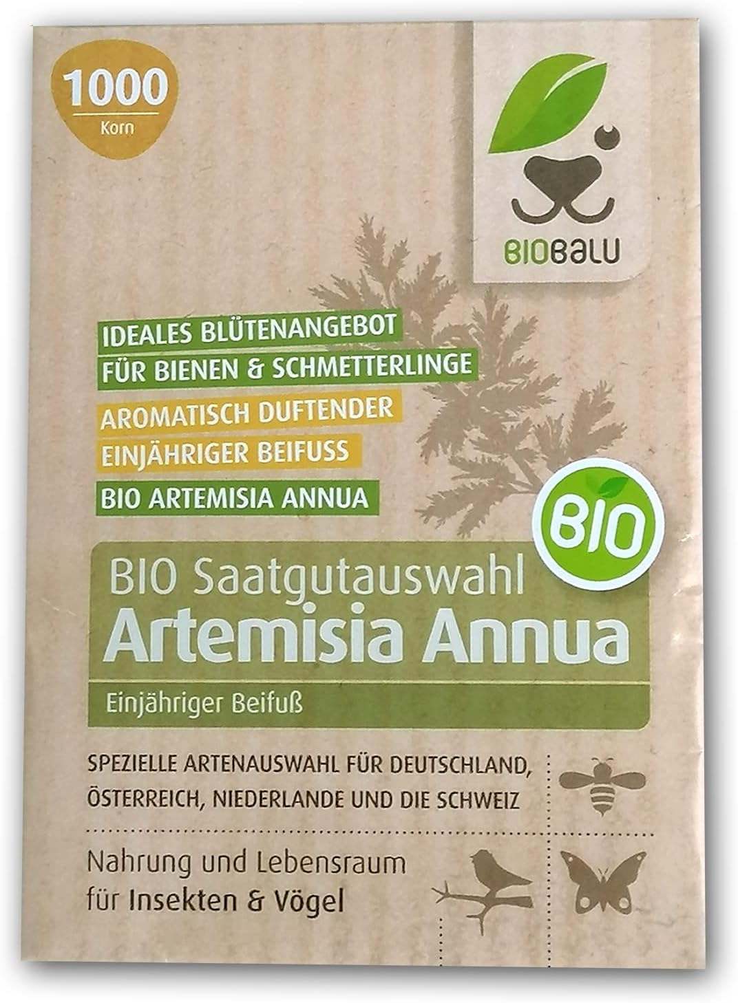 Biobalu Bio Artemisia Annua Saatgut aus Demeter Anbau (1000 Korn)