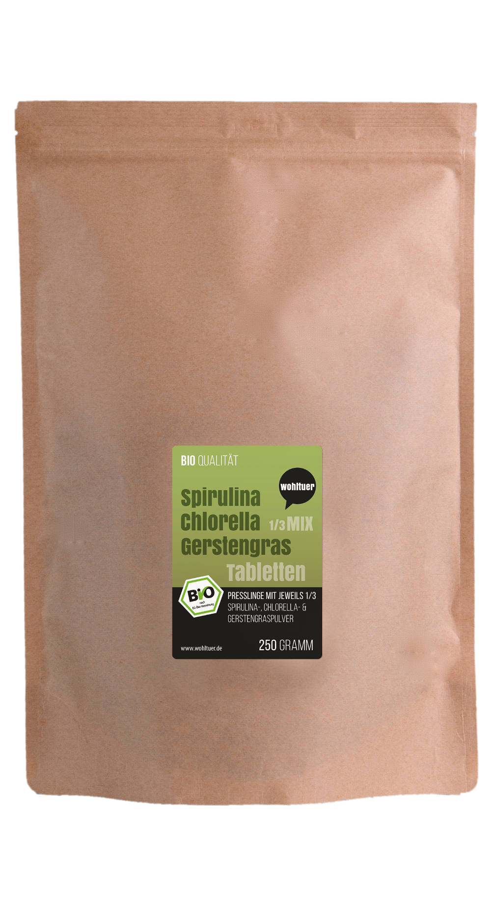 Bio Spirulina-Chlorella-Gerstengras-Mix Presslinge 250g